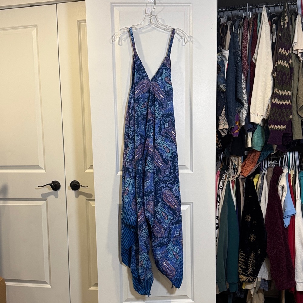Mlle Gabrielle Teal and Pink Paisley Dress